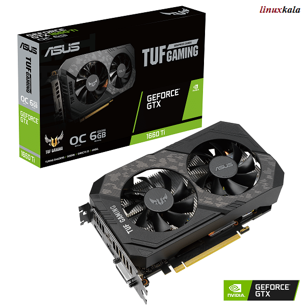 کارت گرافیک ایسوس استوک ASUS TUF GTX 1660 Ti OC 6GB Gaming GDDR6 Graphics card